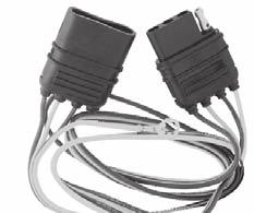 Plug and receptacle are not sold separately. HP530 4 POLE CONNECTORS 8 gauge pigtails. Ideal for utility, boat, camper trailer.