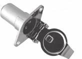 HP5320 4-Pole Round Trailer Connector Polarized connector for marine and trailer use. Molded interiors.