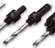 Extension for 160 arbors, 120 long 5-96 Replacement Pilot Drills for Hole Saw Arbors Split point pilot drills start on