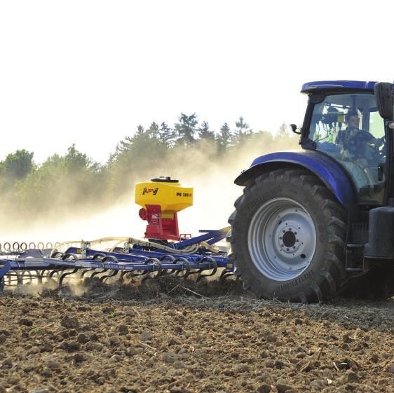 "My APV seeder saves me time and money with cover crops." Robert Rieger, farmer With the PS 300 M1 D TWIN it is possible to apply two different seed types from the same device.