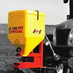 Single Disc spreader ES 100 M3 Special Just like the ES 100 M1 Classic, the ES 100 M3 Special is suitable for the spreading of catch crops, grass seeds, nurse crops, slug pellets and similar granular