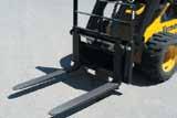 Featuring a universal mounting plate, mini skid steer