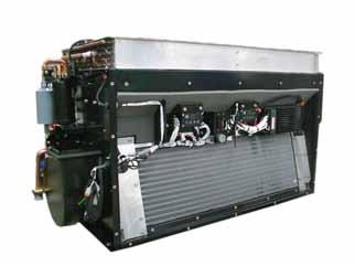 Lightweight Lightweight all aluminum frame, blowers, coil headers and compressor reduce bus stress and fuel consumption. Easy to service Convenient service access to all major components.