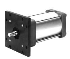 30 Air and Hydraulic Cylinders NFPA Industrial Type AVENTICS Corporation TaskMaster Pneumatic Cylinder MF5-5 and 6 bore MF6 MF5 Head Square Flange Model BORE SIZE 5.000 5.000 6.000 6.000 MM ROD 1.