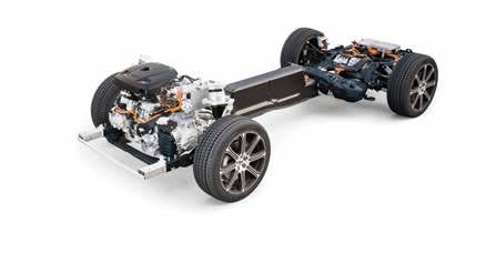 By mounting the electric motor over the rear axle and fitting the battery along the car s centerline, we ve given the XC60 near-perfect weight distribution, a key element in creating agile handling.