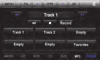 Toyota Sienna Select MP3 as the Source Confirm MP3 playback is OK Select Favorites 1)