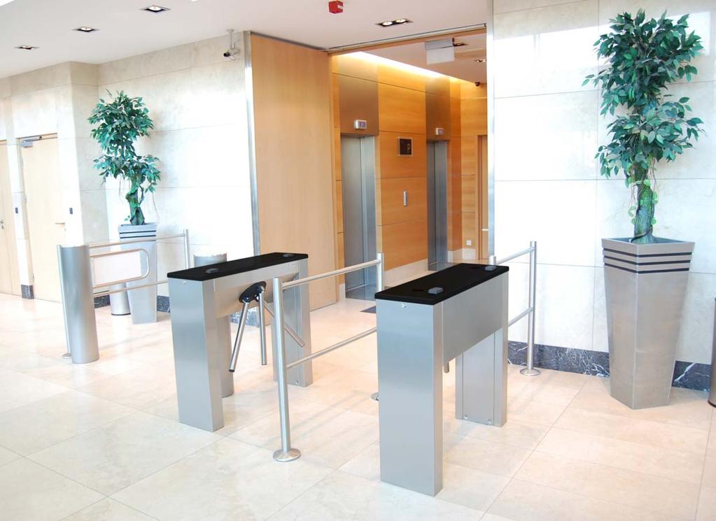 Device s application and description GA2-TM turnstiles are designed for assisting pedestrian access control at guarded passage ways, inside buildings and on the outside.