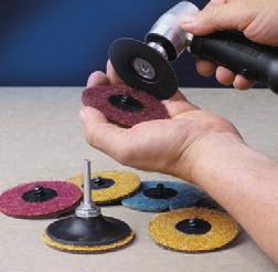Non-Woven Abrasives Quick Change Surface Conditioning Discs Surface conditioning discs have a tough reinforced nylon web backing.