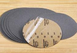 Peel-It PSA Discs Silicon Carbide Waterproof Paper Discs PSA - C Weight Sharp Silicon Carbide coated on C wt paper. Adhesive backed discs can be used wet or dry.
