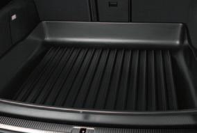 Black mats are available in sets of two for front or rear. Front mats feature the vehicle logo.