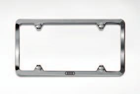 4 allroad Accessories SPORT AND DESIGN 5 Framed for perfection Audi license plate frames 1 give added distinction.