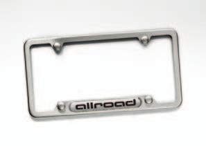 Slimline license plate frames 1 Sleek metal frames are constructed of corrosion-resistant stainless steel.