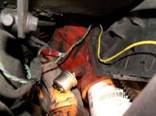The next step was to bring the wires from the signal generator into the engine compartment area, securing along the way making sure to keep it away from heat sources, distributor or coils.