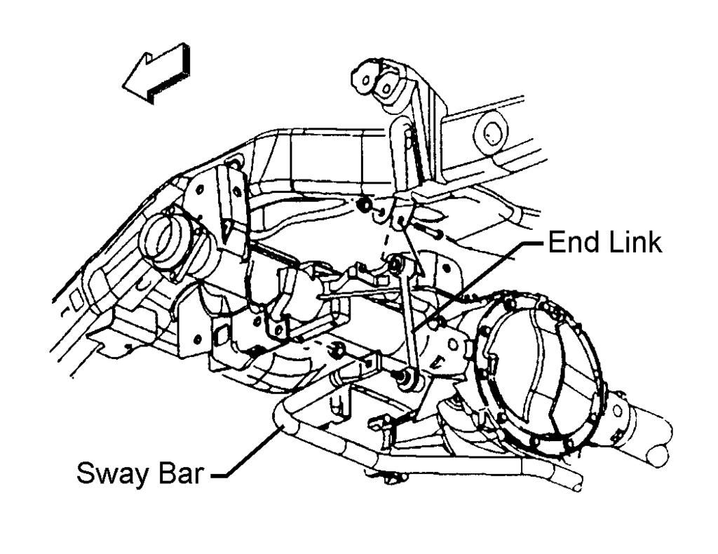 Illustration #20 4) Remove the end link. 5) Repeat steps 3 and 4 for the other side. 6) Remove the upper shock absorber nut and bolt. Remove the lower shock absorber nut and bolt.