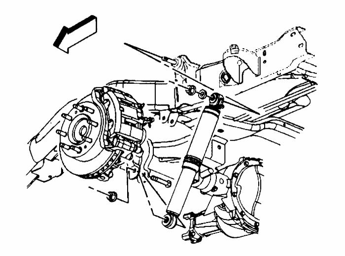 Illustration #22 LINK DROP BRACKET & BUMP STOP SPACER INSTALLATION 1) Starting with the driver side, remove the nuts and bolts attaching the upper and lower links to the frame. See illustration #23.