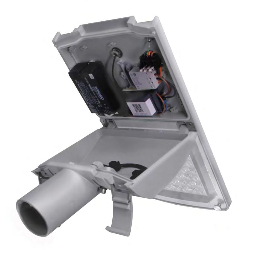 STORK LITTLE BROTHER Large Outdoor Industrial Area; Agricultural Area IP 66 for the complete luminaire Impact Resistance IK09 (vandal protected for the complete luminaire) Module Temperature Control