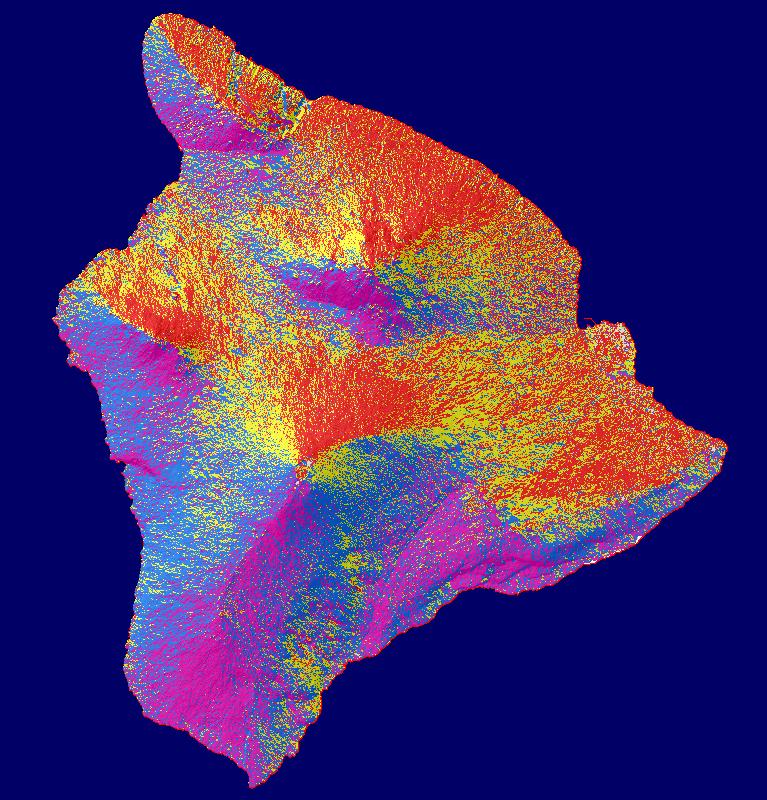 Step 2. Terrain Inputs - Derived from a 10 meter DEM of Hawaii County.
