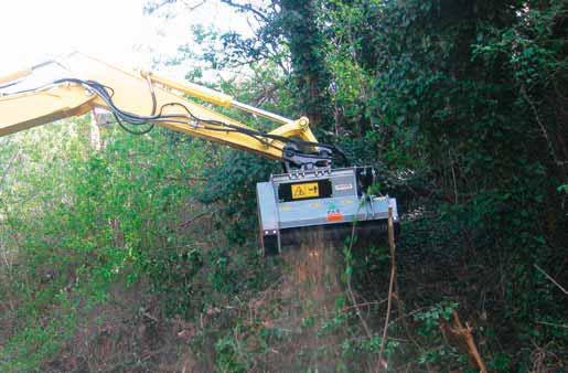 HYDRAULIC 12 DML/HY Mulcher with fixed teeth for excavators having a