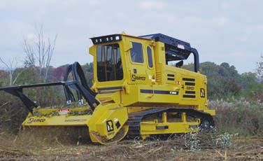 A closed loop hydrostatic system delivers power to the Predator mulcher or Hydra-Stumper cutter head.