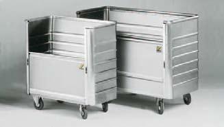 GMÖHLING containers are made from light alloy. Although lightweight, they are extremely robust and retain their shape.
