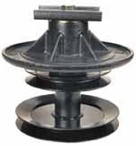 Toro 105-1688 Fits 62 deck Toro Z - center 7-031332 Spindle Assembly, Center Grasshopper 623761 Fits 48, 52 cut M1 48 decks 7-031327 Spindle Assembly w/pulley, Outer Toro 99-4640