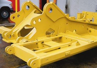 Structures The 34B Series II MH structural components are the backbone of the machine s durability. 1 2 3 4 6 Advanced carbody design (1) stands up in the toughest applications.