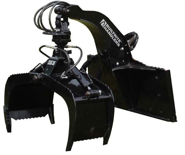 Skid Steer Grapple Designed specifically for skid steer loaders to handle rock,