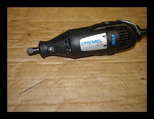 Here's a Dremel tool, something no shop