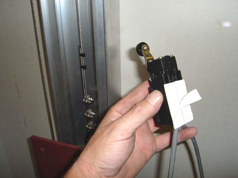8 The limit switches are are used to sense the location of the dumbwaiter cab and stop it at the appropriate level.