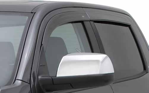 (acrylic) and matte black (ABS) Color-Match Low Profile Ventvisor Flat Design, Lowest Profile Internal