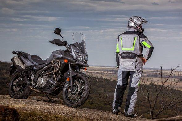 METALLIC MAT GREY V-STROM 650XT On Earth the road never ends.