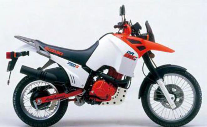 design cues from the 1988 DR750S, Suzuki s first adventure touring motorcycle