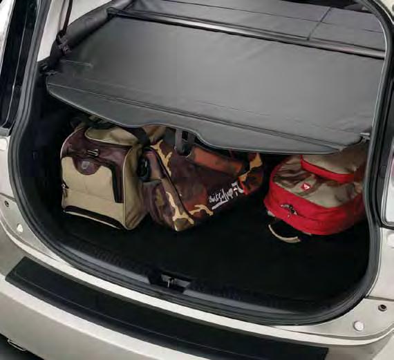 CoNqUeR CAR CLUtteR Retractable Cargo Cover When your vehicle becomes your shopping cart, the Cargo Cover keeps valuables hidden from view for added security.