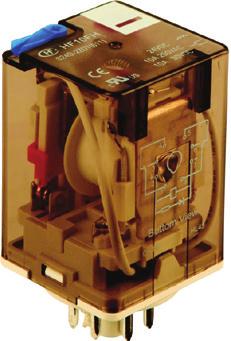 Industrial Relays Plug In Relays - 2 & 3 Pole Industry standard octal plug in relays. Built in lockable test button, flag indicator and LED. 10 Amp switching capability.