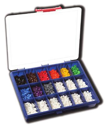 Mixed Marker Kit - NLCM1KIT Contains 200 of each colour coded markers: 0-9 (Coloured), L,