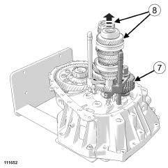 Gearbox shaft: Removal - Refitting II - REFITTING OPERATION FOR PART CONCERNED a Adjust the output shaft (see, Manual gearbox, Gearbox shaft: Adjustment, page -30) when carrying out an operation on
