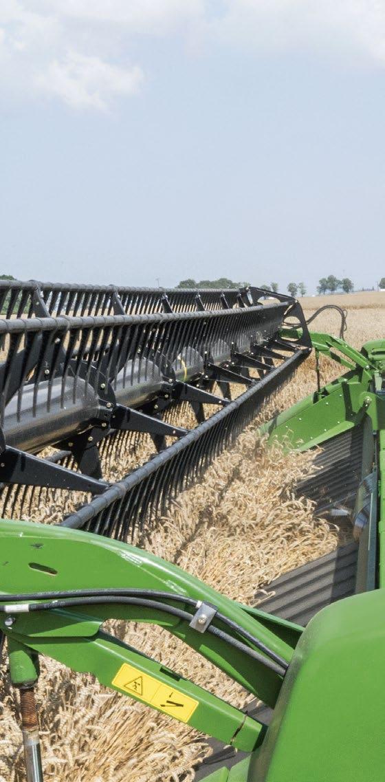 12 Xtra capacity feederhouse: perfect crop flow and threshing from the very beginning The robust S-Series feederhouse is the ultimate foundation for perfect results.