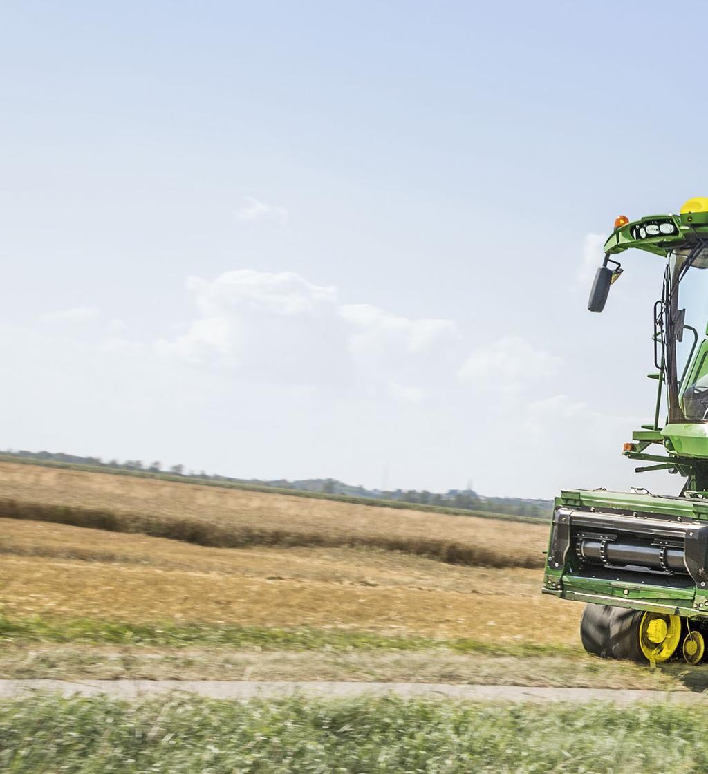 30 Get there quicker, be done faster Spend more time harvesting and less time travelling between fields. With its automatic ProDrive transmission, the S-Series allows speeds of up to 40 km/h on roads.