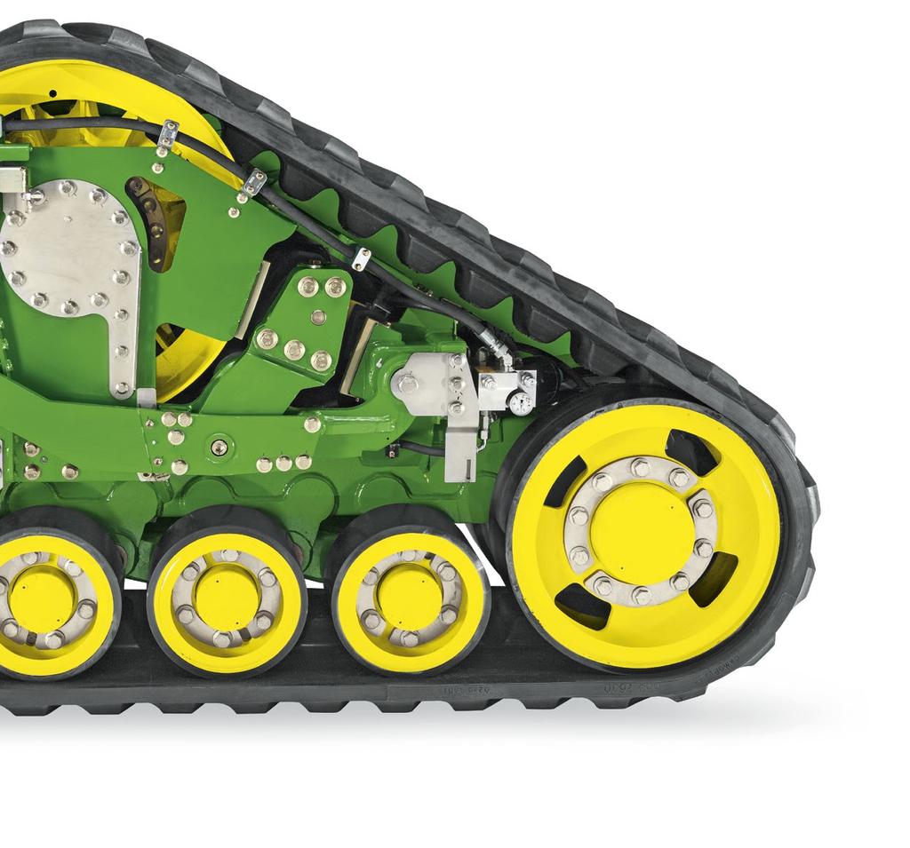 33 excellent traction Our tracks feature a drive wheel which grabs the rubber teeth inside the belt to move it forward. There is no slippage as the system does not rely on friction like others.