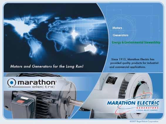 New & Improved - www.marathonelectric.com As previously announced the new and improved Marathon Electric website is live.