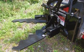 NEW FOR 2014 JAWZ TM GRABBING TOOL HARDSCAPE GRAPPLE The Bradco JAWZ Grabbing Tool allows you to easily remove invasive trees and shrubs.
