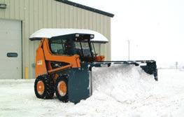 polyurethane barrier above roller helps to quickly react to soil moisture conditions Snow Blades Available with hydraulic