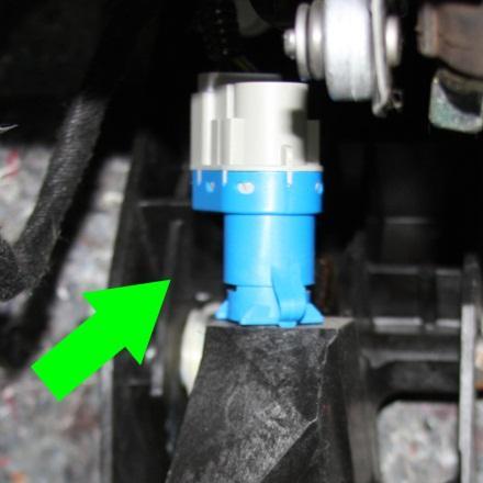 Rotate the brake pedal switch clockwise 1/8 turn to remove.