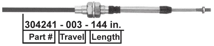 Also avail- Once you have determined the proper end fitting and size, you are ready will allow you to identify the specific assembly you need as a replacement, able in 1 and 5 lengths.