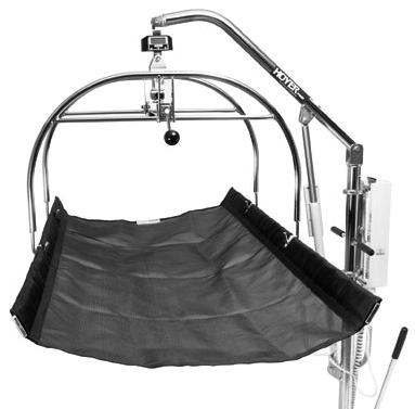 This pad easily attaches with velcro to spreader "V" bars on patient lifters. Color: Tan Heavy-duty, chrome plated steel construction with full bed width legs for stability and safety.
