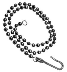 Drop Chain Extension chain 18 long constructed of nickel plated steel.