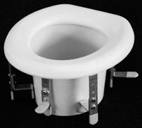 05 2 in 1 Locking Elevated Toilet Seat w/removable Arms Specifications: Raised Height: 5" Between Arms: