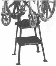 Wheelchair Repair Stand Swivels 360 Degrees Fits most chairs with 14" to 20" seat width Adjustable height range 26" - 30" 510-148 $250.44 ea. Tools Wheelchair Turntable Visit us online Ocelco.