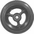 95 ea. *5/16" Bearing Grey Mag 2-5/8" 161-212 $15.95 ea. Solid Tire *Standard Everest & Jennings Black Mag Shown 8 Spoke, Grey Rubber Tire.