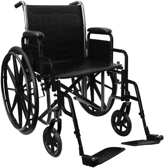 Medline brand name. Folds easily for transport and storage. The Medline Excel K1 Standard Wheelchair provides comfort and mobility in an economical package.